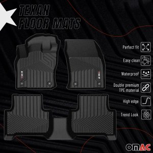 Volkswagen Tiguan Floor Mats - Front + Rear - Omac - Texan - 2018-2024